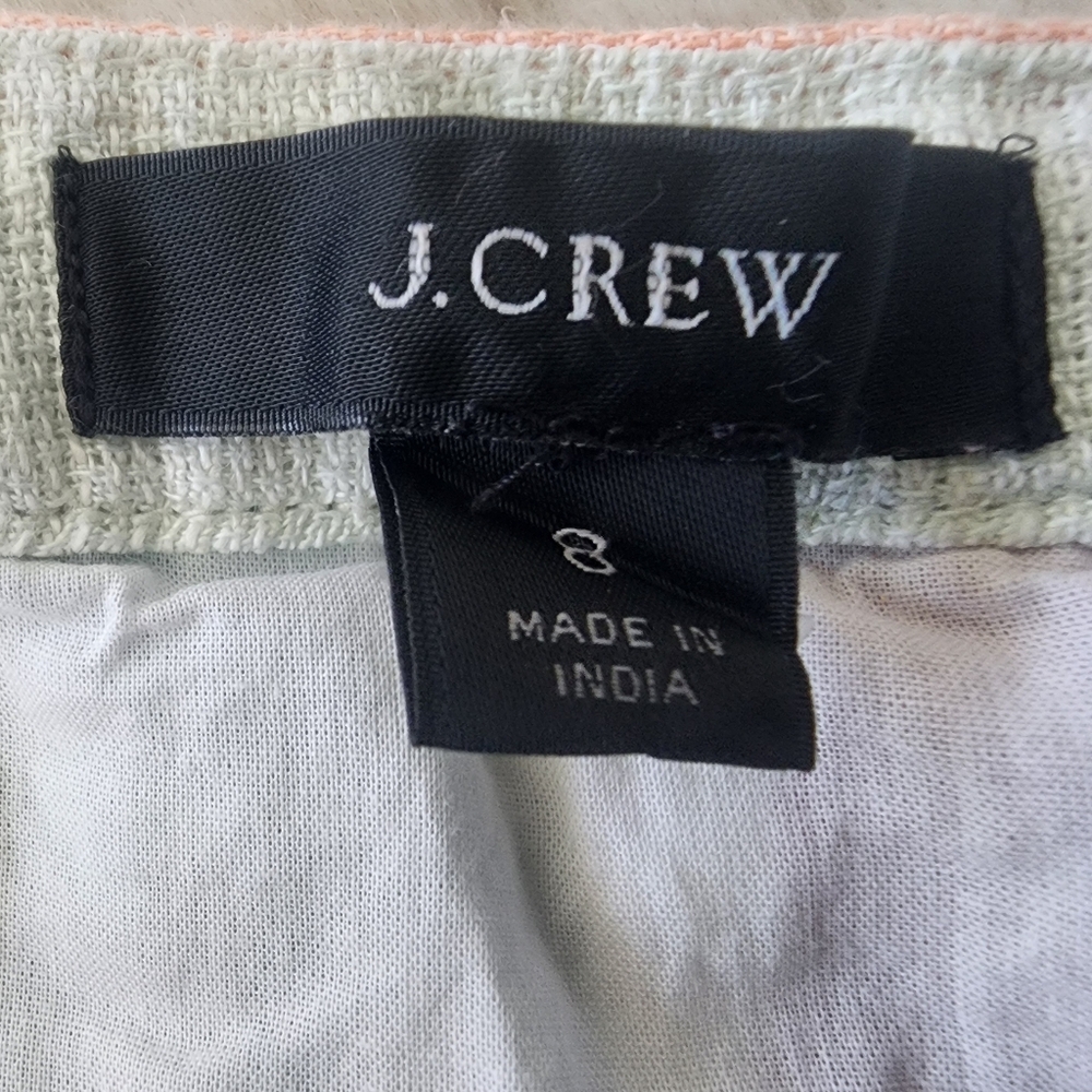 J CREW | Striped Linen Button-Front Sundress | Pastel Multicolored | Size 8 - Picture 5 of 8
